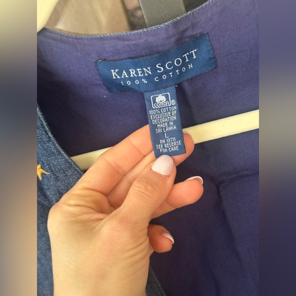 Vintage 90s Halloween vest denim chambray appliqué embroidered ghosts pumpkins - Picture 2 of 7